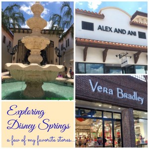 Disney Springs - alex and Ani Vera Bradley feature