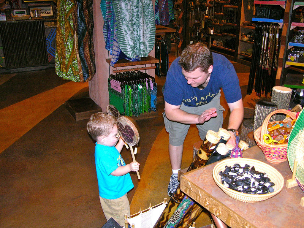 the Animal Kingdom Lodge gift shop was an attraction all its own