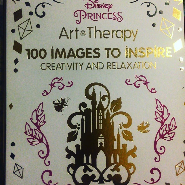 Disney art Therapy coloring book