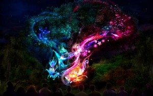 The Tree of Life at DisneyÕs Animal Kingdom -- Nighttime Artist Concept