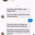 judy hopps takes over facebook messenger ZOOTOPIA