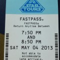 Star Tours Paper Fast Pass - Throwback Thursday