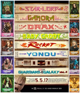GotG V2 Character Posters