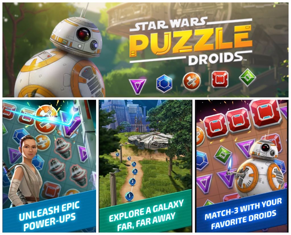 Star Wars Puzzle Droids Collage