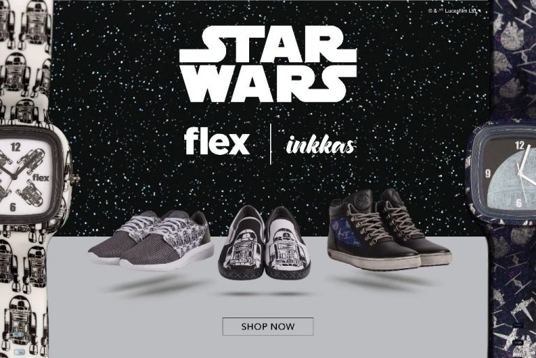 star wars Flex Watches and Inkkas Worldwear footwear