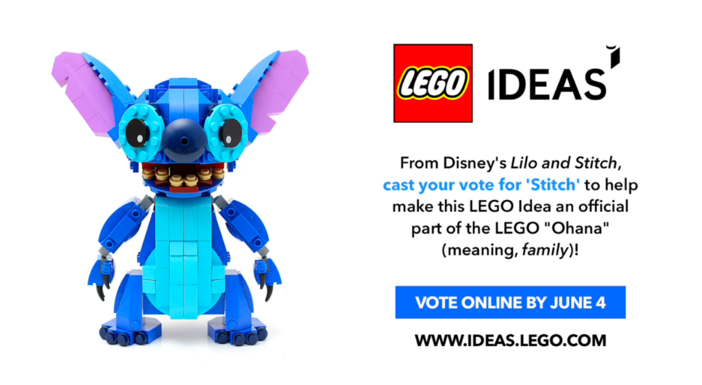 Stitch' LEGO Ideas Entry: Vote by June 4!