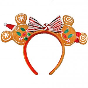 Mickey & Minnie Gingerbread Ear Headband