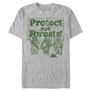 Star Wars Men's Ewok Protect Our Forests T-Shirt