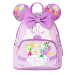 disney Minnie Mouse Flower Loungefly Mini Backpack 