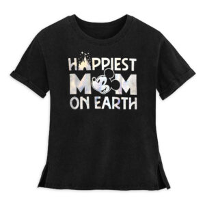 disney Mickey Mouse ''Happiest Mom on Earth'' T-Shirt for Women