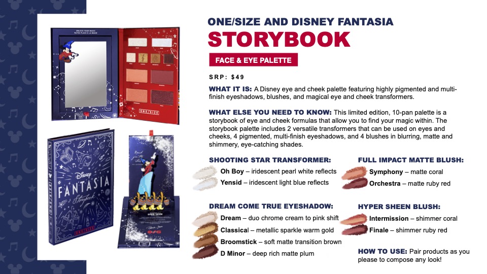 one size disney fantasia storybook