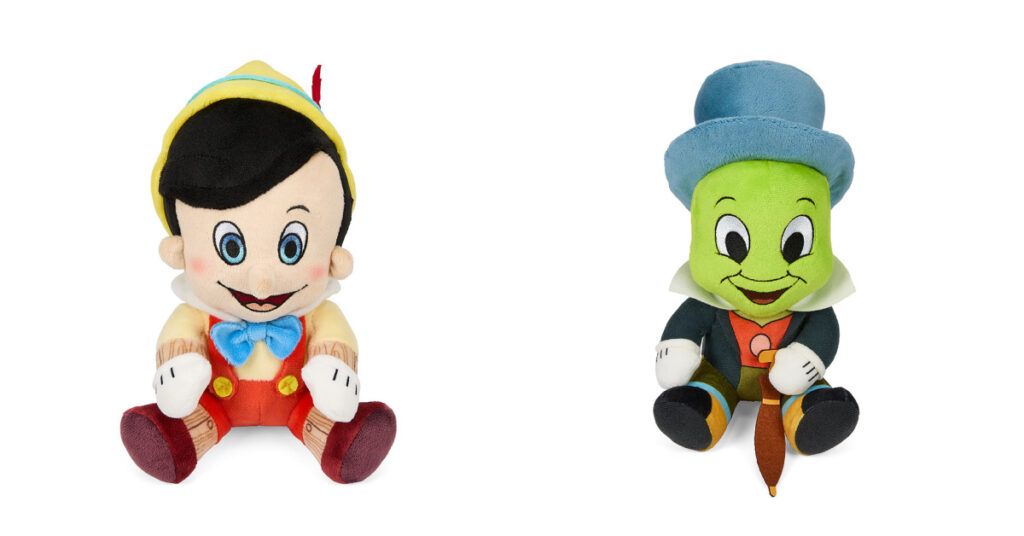 Disney's Pinocchio and Jiminy Cricket Plushies by Kidrobot