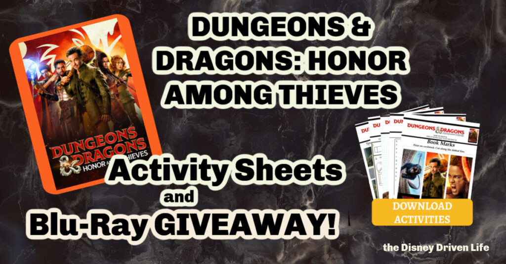 DUNGEONS & DRAGONS_ HONOR AMONG THIEVES activity sheets