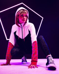 Marvel Spider-Man Across the Spider-Verse Ghost-Spider Girls Hoodie and Leggings